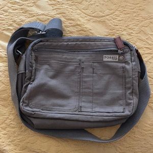 Fossil Crossbody military green purse